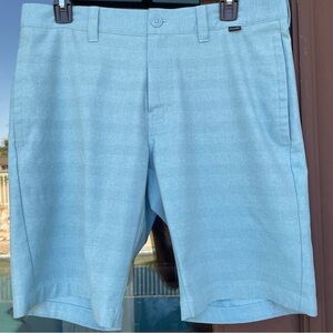 Travis Mathew Teal/Cyan Blue Golf Shorts Men’s 32